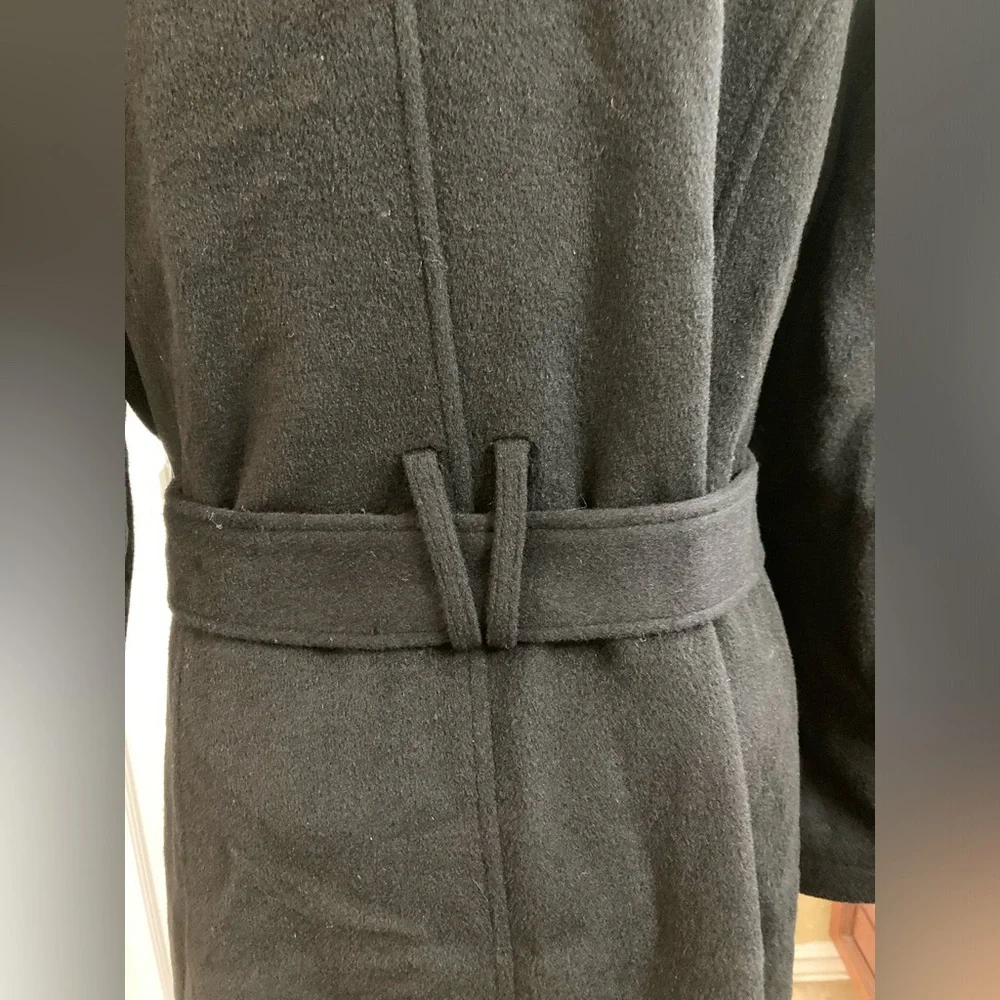 NEW Cole Haan Women's Slick Belted Long Coat Size 12